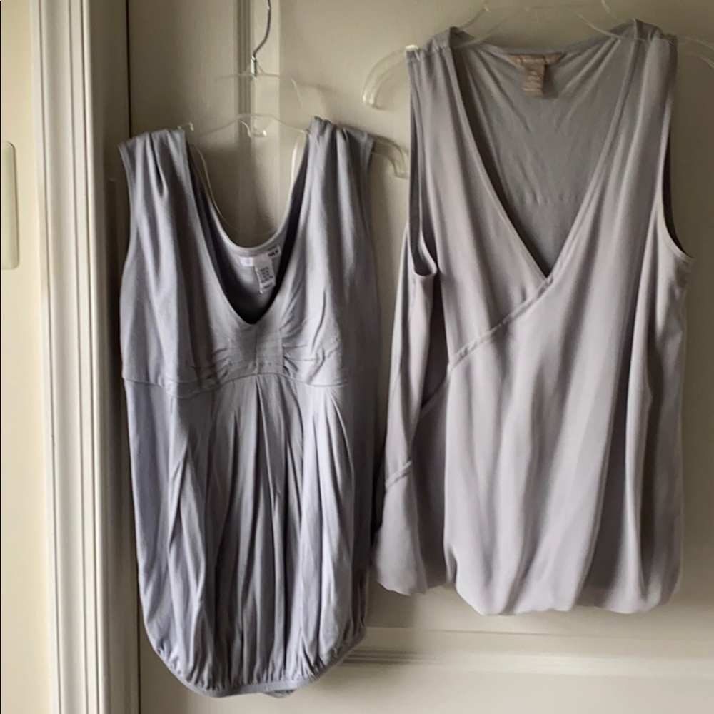 Banana republic chiffon wrap tank and sleeveless